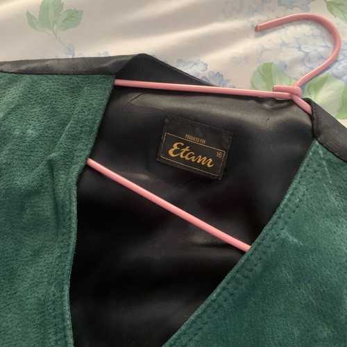Suede vest like new, green, size XXL