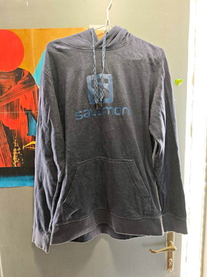 Φούτερ Salomon ανδρικό μπλε large με κουκούλα σαν καινούργιο