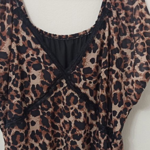 Leopard dress Shein Curve new, size 4XL, black and brown