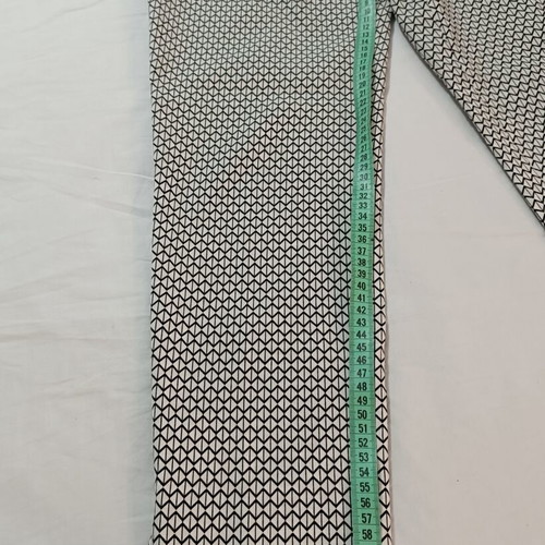 Lucifair geometric straight fit pants white-black size 44 S/M like new