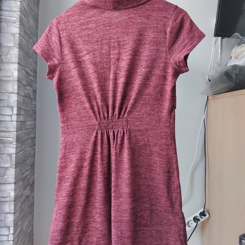 Paranoia short-sleeve dress M, brown red