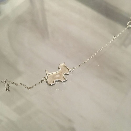 Agatha Paris Scottie dog charm bracelet silver 925