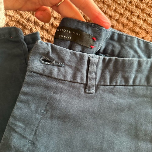 Men's blue chino pants slim fit like new