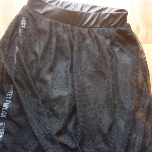 Leggings with lace overlay for dance like new