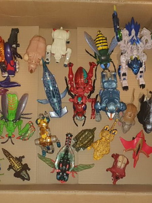 Transformers Beast Wars figures used, some complete, some incomplete