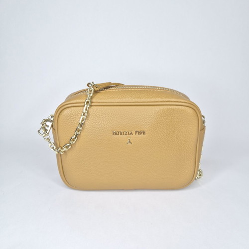 Patrizia Pepe leather crossbody bag new, brown