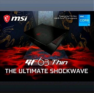 ΣΦΡΑΓΙΣΜΕΝΟ MSI Thin GF63 11SC 15.6 IPS/Core i5 11400H/8 GB/256 GB/GTX 1650 Max Q 4GB