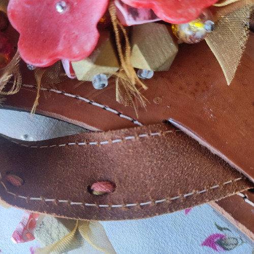 Kokka leather sandals like new, size 37, made in Greece