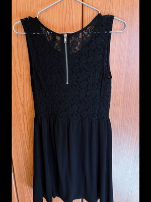 H&M dress black with lace new, size S