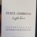 Dolce and Gabbana Light Blue 100ml new, sealed