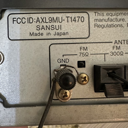 Sansui T-707 Stereo Tuner Vintage Radio Made in Japan