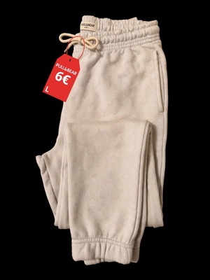 Pull&Bear unisex φόρμα σε εκρού, μέγεθος L