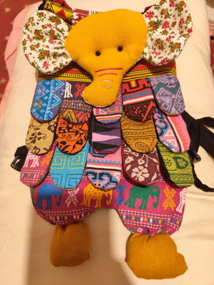 Boho backpack bag new, colorful, small