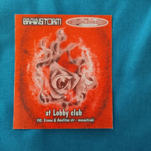 Vintage Rave Flyer Brainstorm Trancemedia 1998 Lobby Club like new