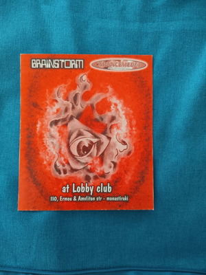 Vintage Rave Flyer Brainstorm Trancemedia 1998 Lobby Club like new