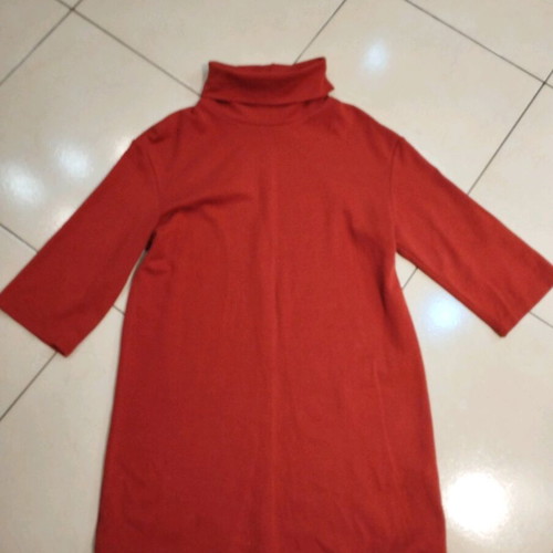 Zara oversized blouse dress used, terracotta color, size small