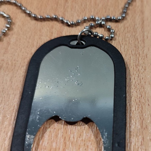 Jagermeister promotional metal bottle opener with chain like new