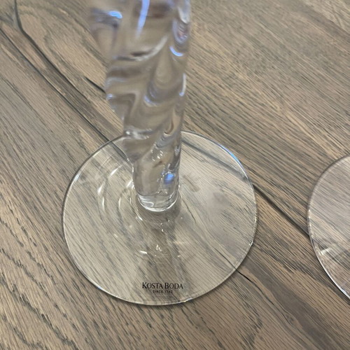 Kosta Boda candleholders like new, set of two
