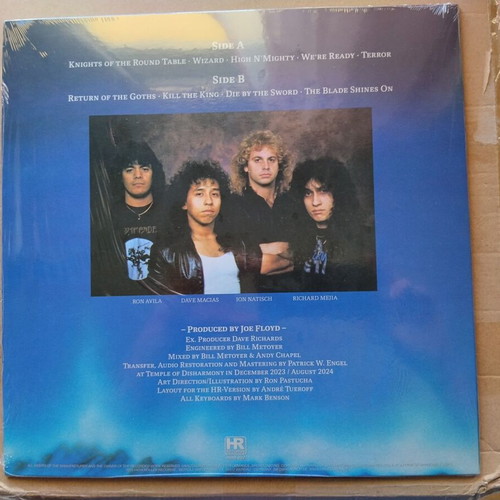 Commander The High 'n' Mighty LP blue with gold and white splatter, new