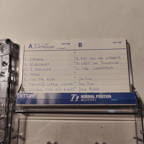 Savatage Sirens cassette tape used, metal