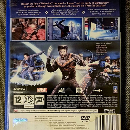 X-Men The Official Game PlayStation 2 used