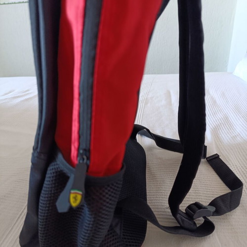 Ferrari backpack, black and red