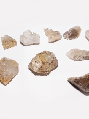 Πακέτο κρύσταλοι 10 τεμάχια χαλαζίες καπνίες διάφανα καινούργια