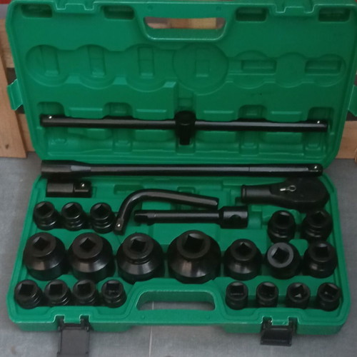 Socket wrench set 26 pieces air 3/4 and 1 inch new