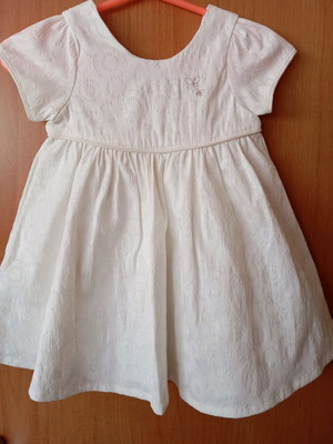 Orchestra baby dress 12 months new, white