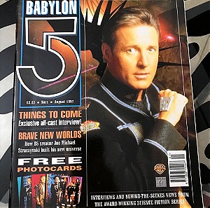 BABYLON 5 FIRST COLLECTORS ISSUE #1 NM with 4 ILLUSTRATION PHOTOGRAPHS  1997 J.MICHAEL STRACZYNSKI