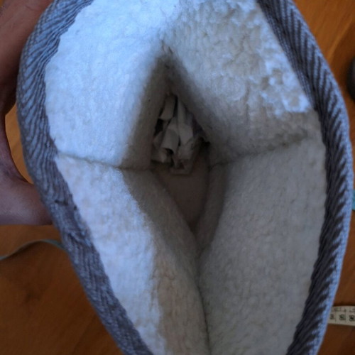 Gray boots like new, size 38.5 with soft lining