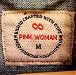  Premium Τζιν Μπουφάν Γυναικείο Pink Woman