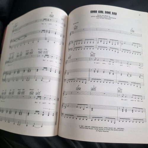 Kiss Crazy Nights sheet music used