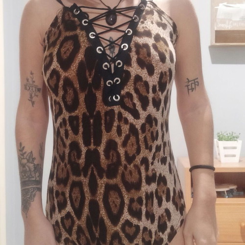 Leopard bodysuit like new
