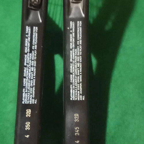 Lacoste Mid Master 4 350 320 L4-4 1/2 Tennis Racket Set like new with case