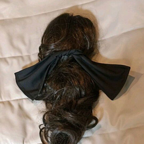 Hair Postiche with Internal Combs for Long Bun, Like New, 40 cm
