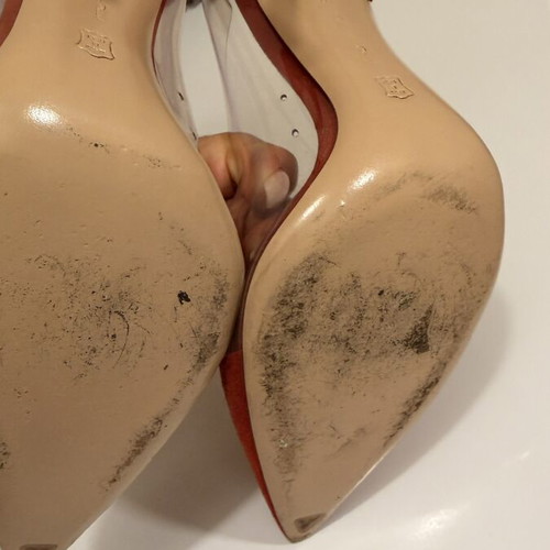 Gianvito Rossi red high heels like new, size 40