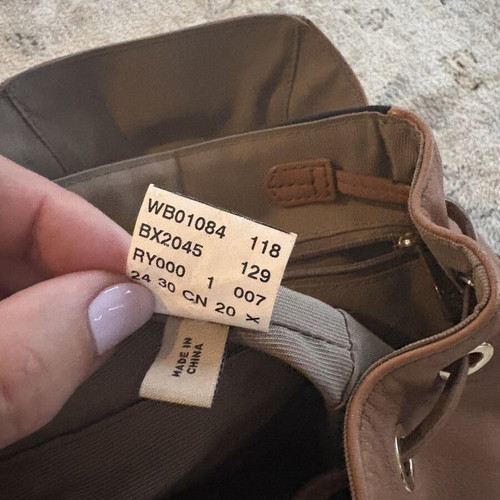 Furla Flow S leather backpack, brandy brown