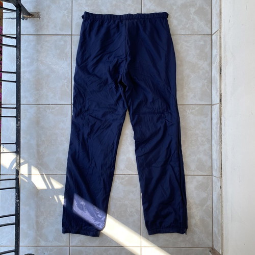 Winter pants with side zippers used, size M, blue