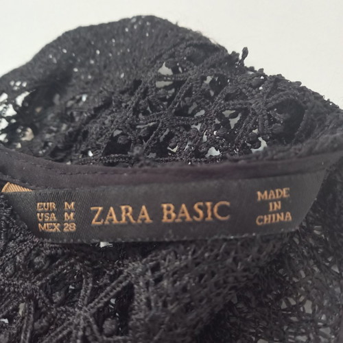 Zara lace dress size M black excellent condition