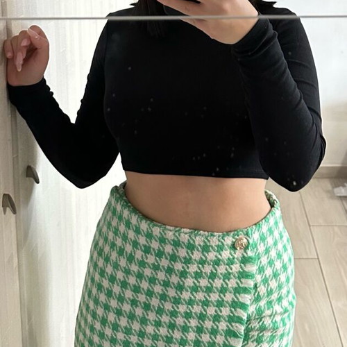 Amuse skirt-style shorts like new, white and green