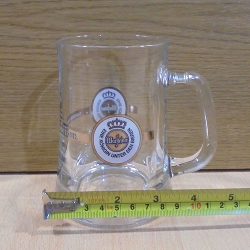 Warsteiner beer two promotional glass mugs 300ml like new