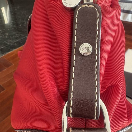 Branded summer bag like new, leather and waterproof fabric