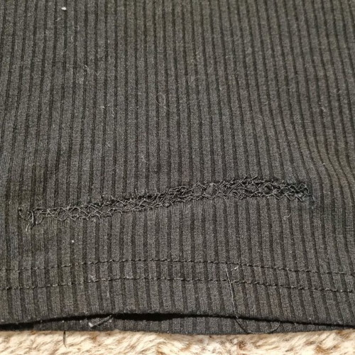 Crop top black used, size S, with repair