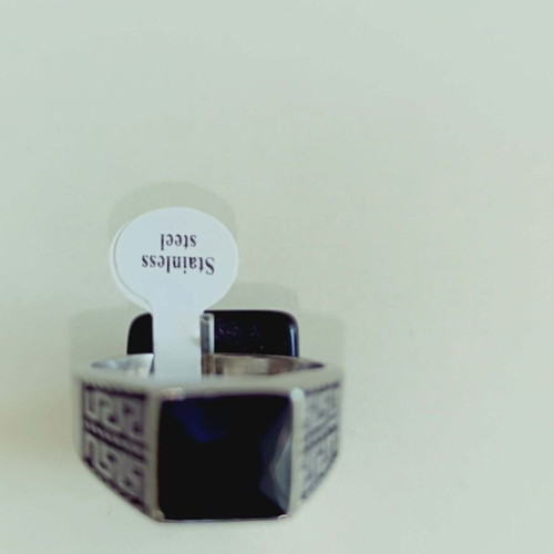 Vintage Apefthon ring with black stone men's sizes 19-22 new