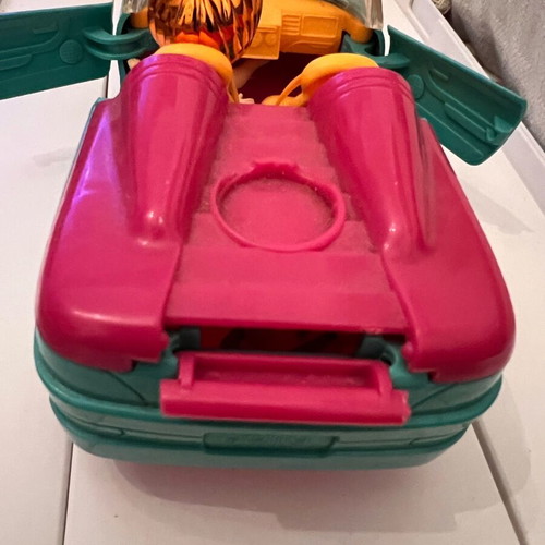 Mattel 2007 vintage original convertible car Polypocket with doll and roller-skate like new