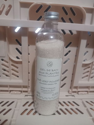 Bath salts green tea like new, made in France