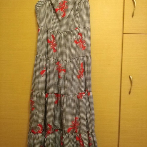 Summer dress with lobster print, like new, sizes XL and XXL
