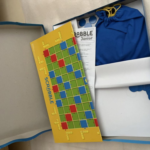 Scrabble Junior board game, Greek edition, Mattel