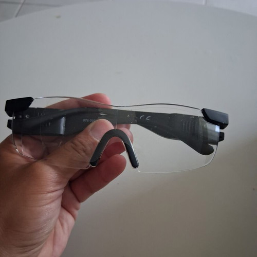 PowerZoom Max magnifying glasses with LED like new, black